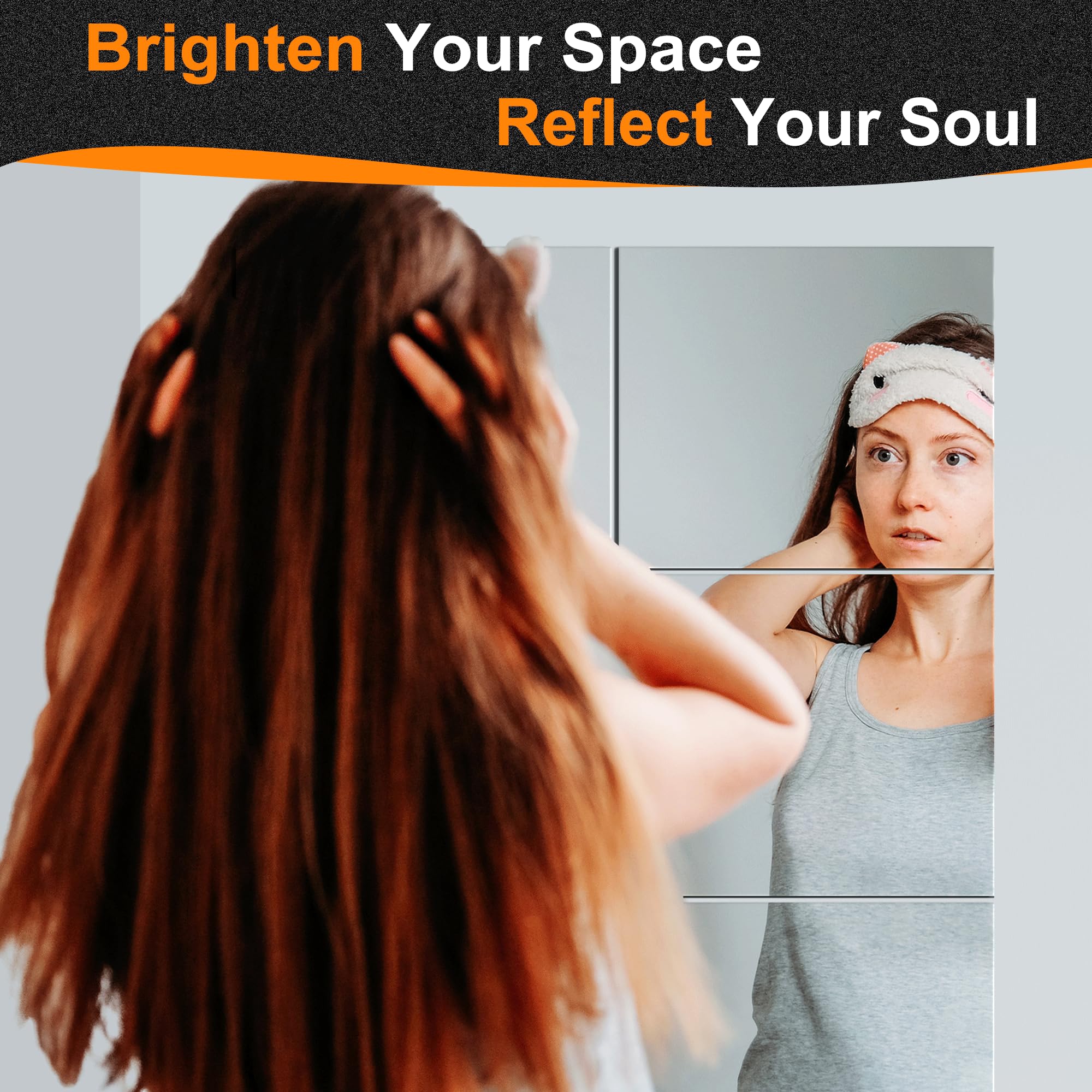 Espejo Delma sin marco 14x12 en sala o vestíbulo