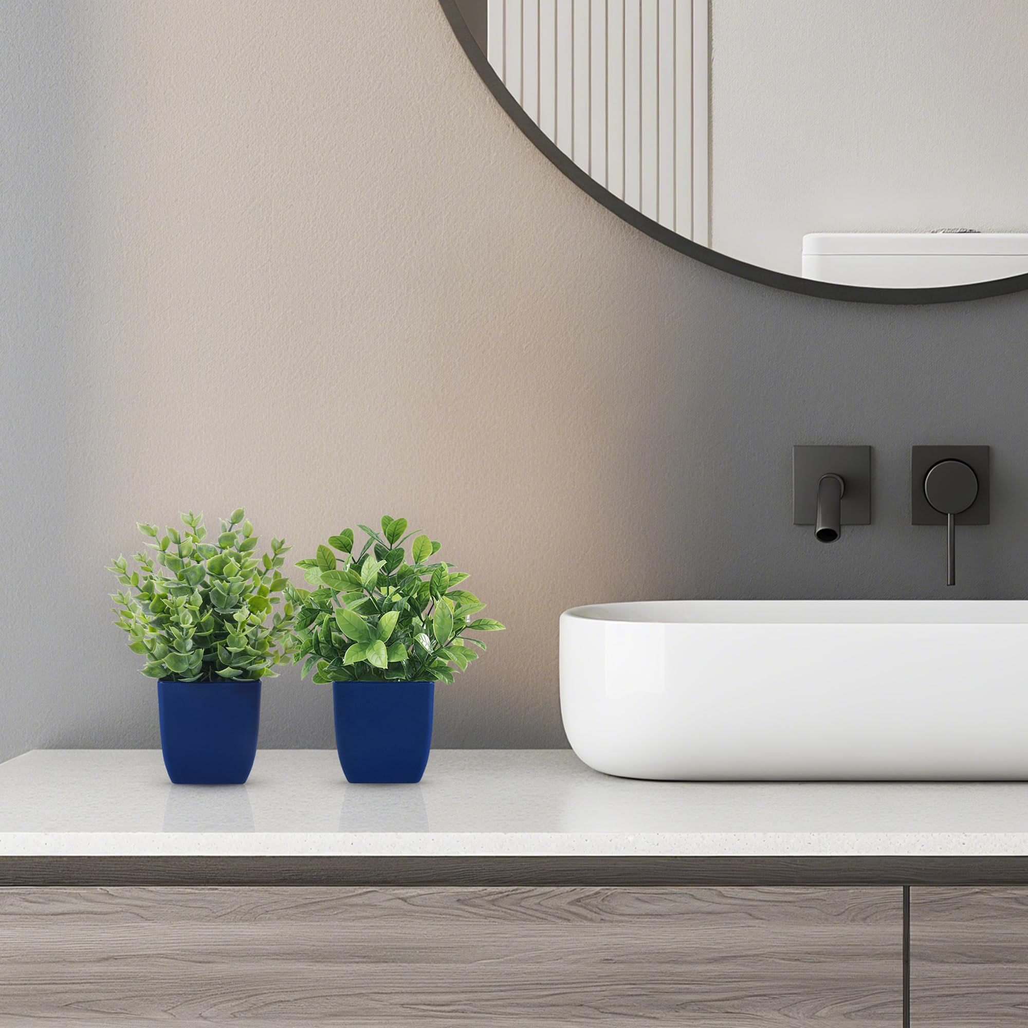 Der Rose planta artificial de interior, ideal para estanterías y escritorios