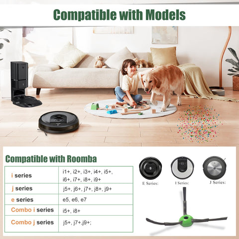 Detetap cepillo lateral para Roomba i2: captura polvo y pelos