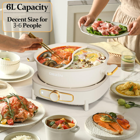 Diseño separado para fácil limpieza y almacenamiento Dezin