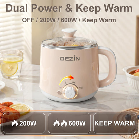 Dezin 1,6 L, olla eléctrica para avena y cereal caliente