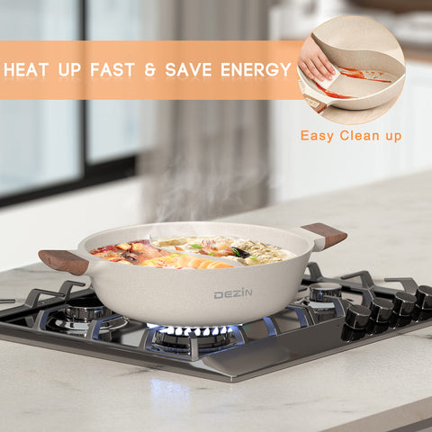 Capacidad de 5 cuartos para grupos grandes.