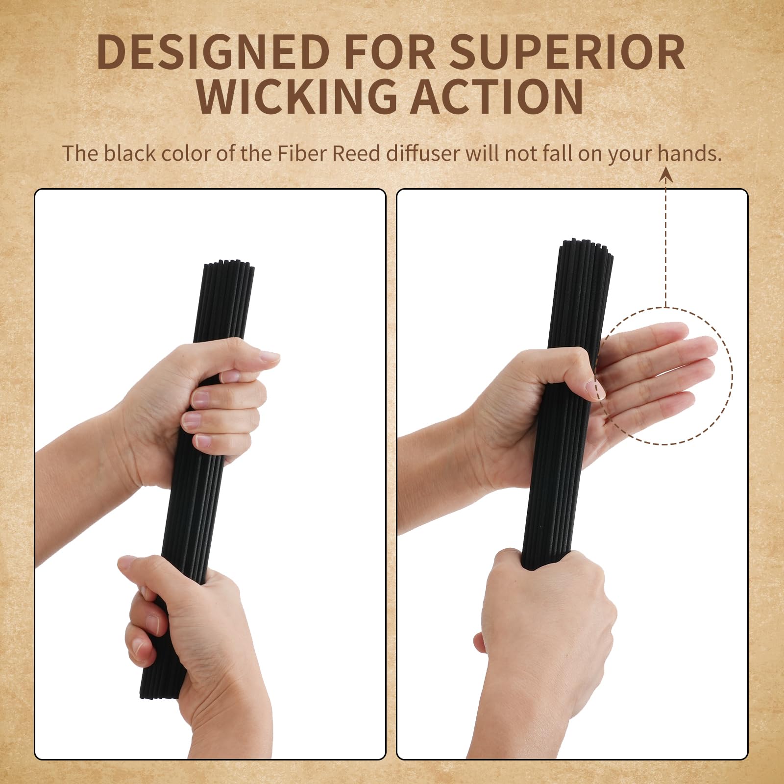 Difusor Junco palillos para aceites esenciales, difusión uniforme