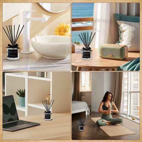 Difusor Junco seis palillos para perfumar aceites esenciales