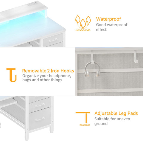 DLisiting regleta con enchufes y USB para carga ordenada