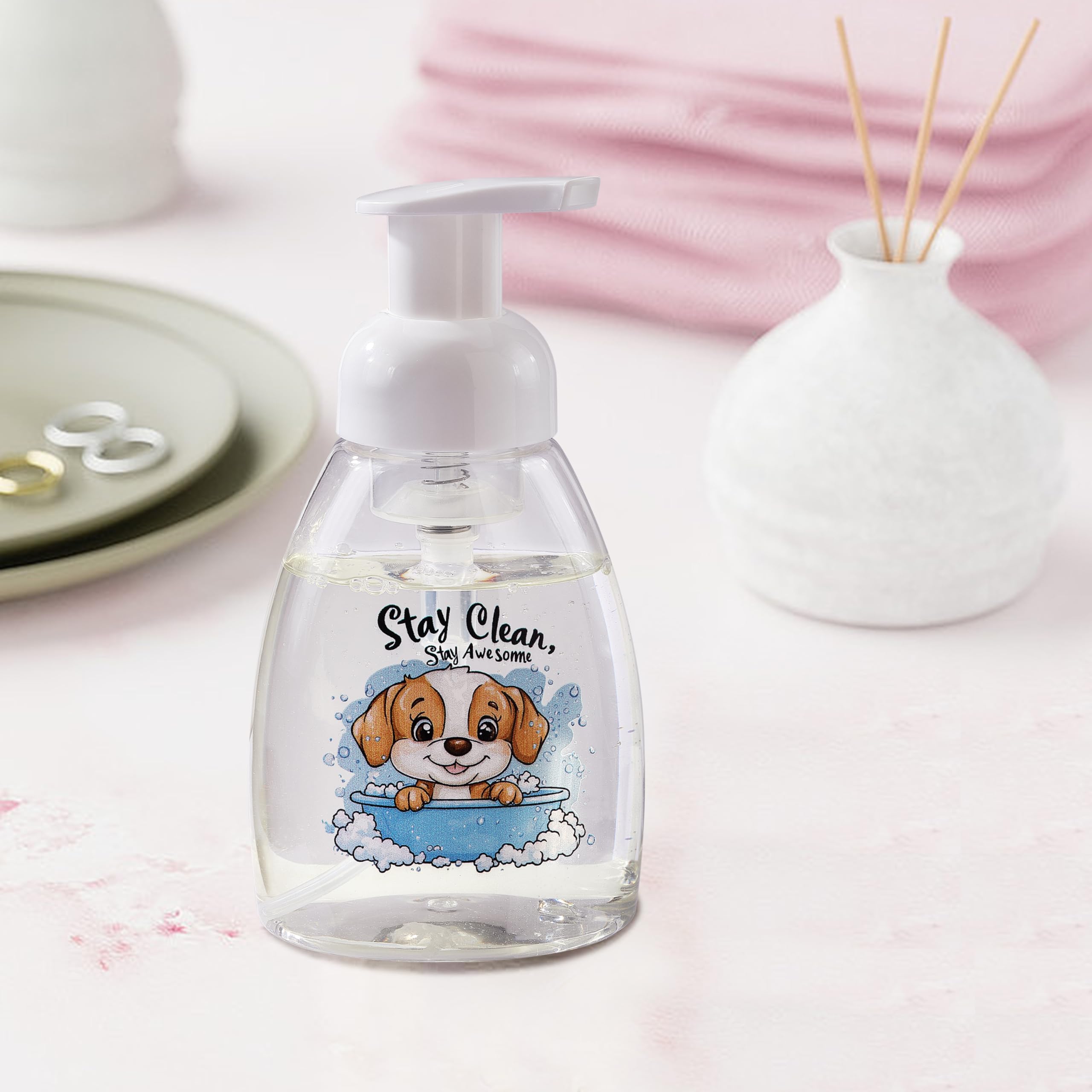 DQELFA dispensador espumoso diseño encantador para espacios