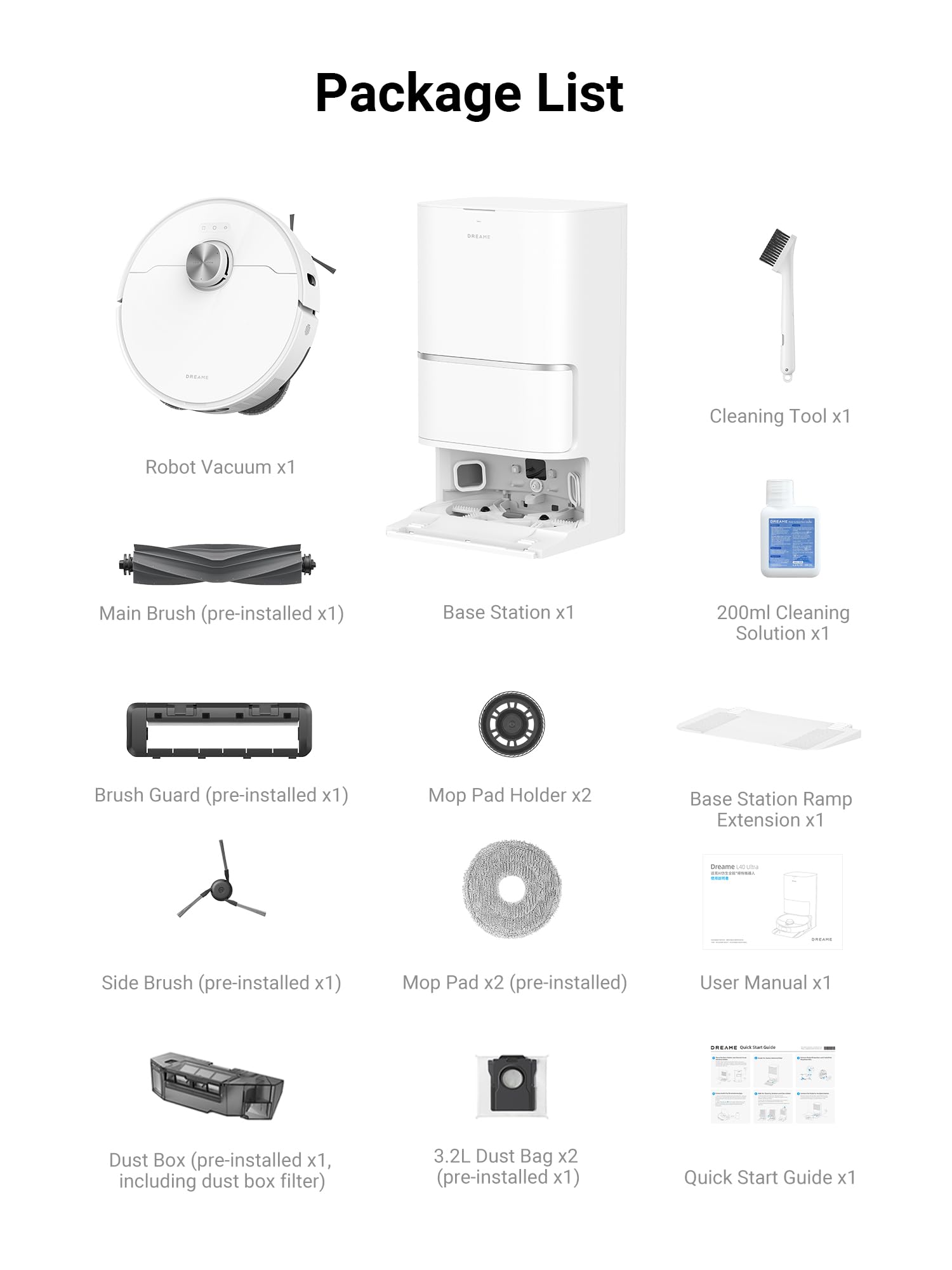 DREAME L40 Ultra: batería de 5200mAh para sesiones largas.