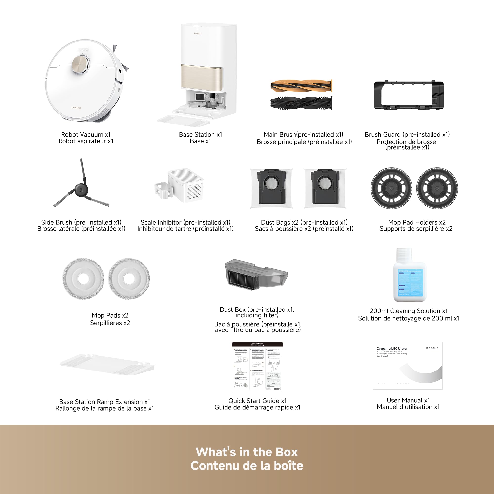 DREAME L50 Ultra: mopa autolimpiante para higiene.