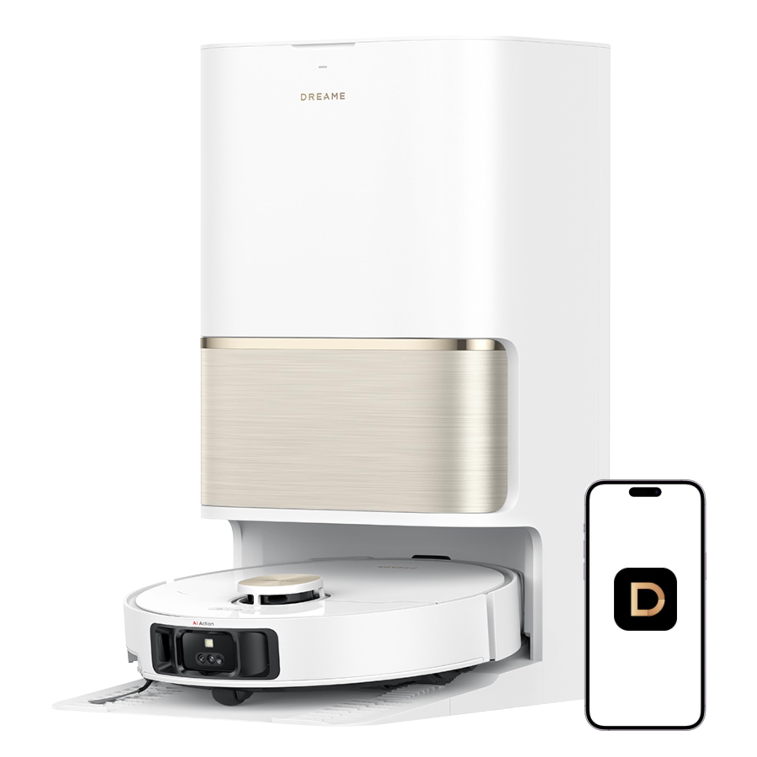 DREAME L50 Ultra: succión potente para suelos duros y alfombras.