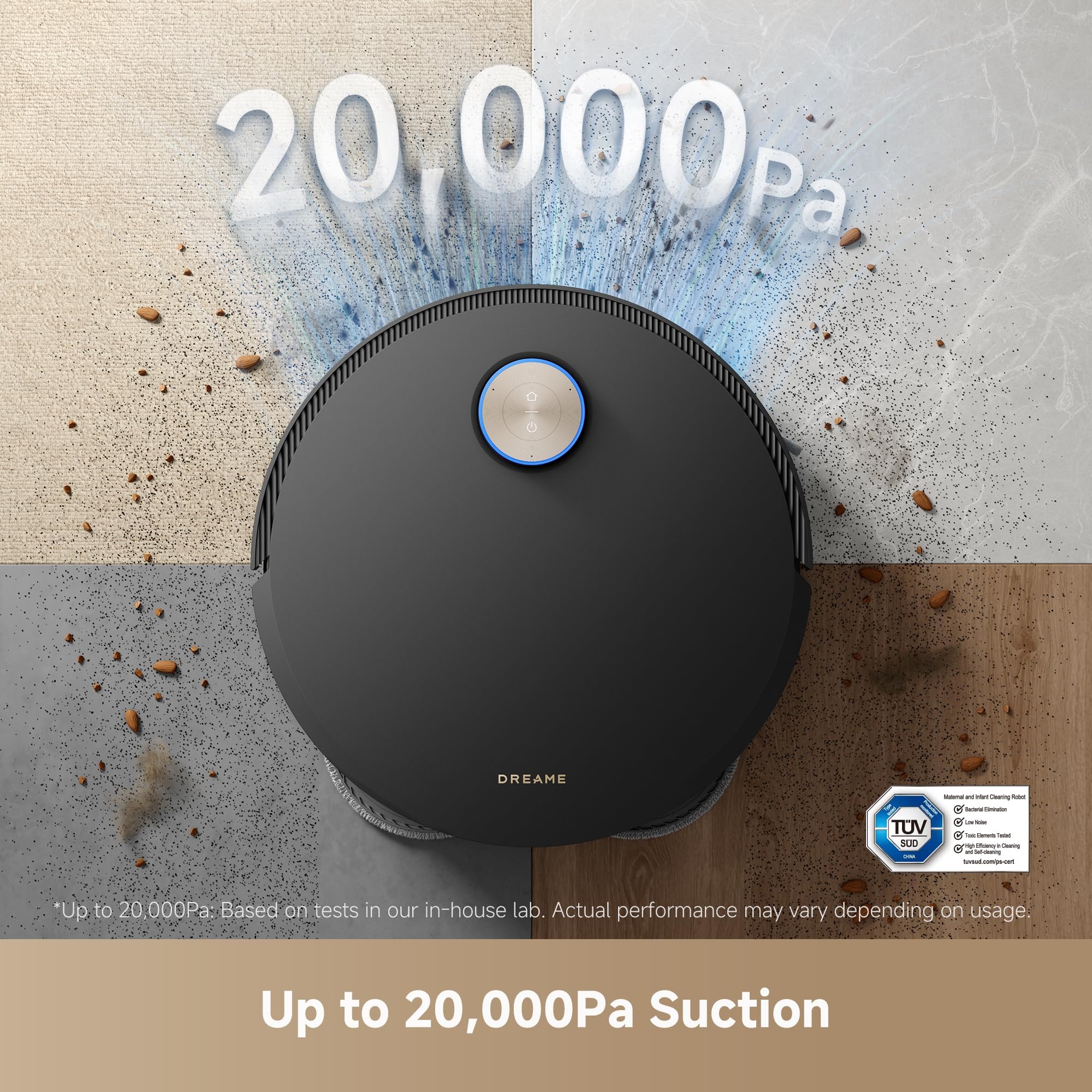 DREAME X50 Ultra estacion de carga automatica, retoma limpieza sin interrupciones