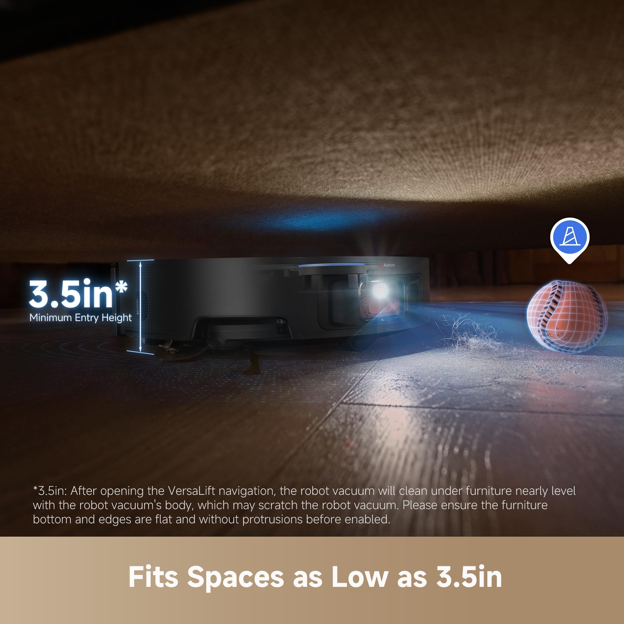 DREAME X50 Ultra, navegacion IA con guia LED, evita obstaculos con precision