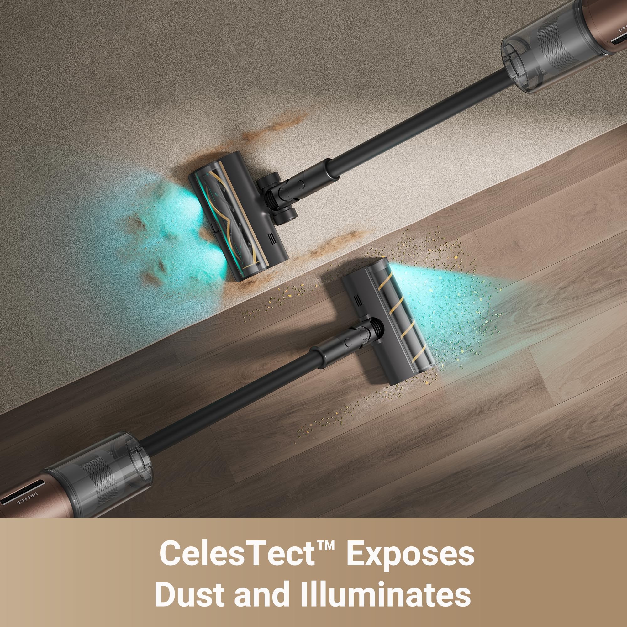 DREAME Z20 usa sensores infrarrojos para identificar polvo oculto y mejorar la eficiencia