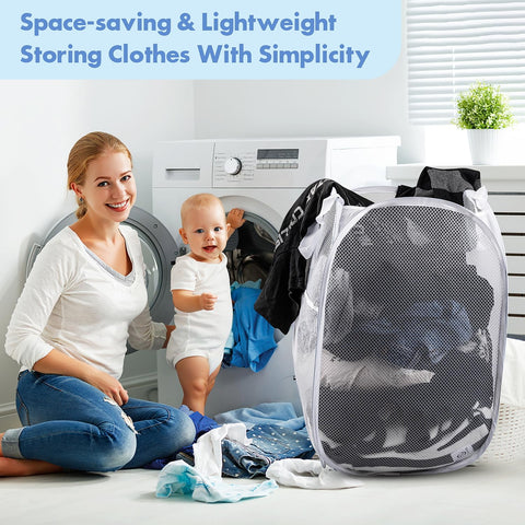 DUCOO cesto plegable para uso en dormitorio, baño y habitación.