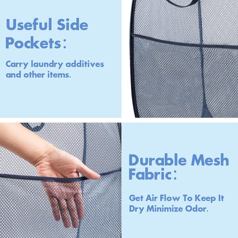 DUCOO cesto con asa duradera, transporte seguro entre habitaciones