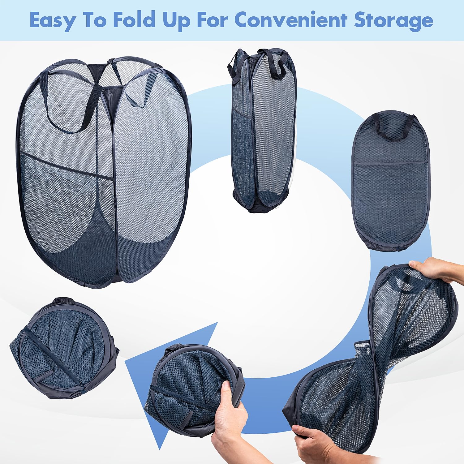 DUCOO cesto versátil para dormitorio o viaje, ahorro de espacio