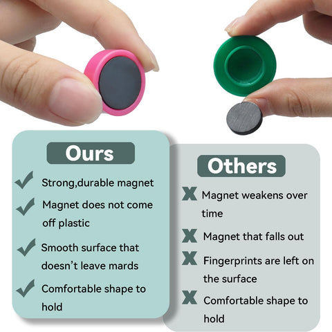 Imanes DUJEQM para uso multifuncional, aptos para notas en cocina u oficina.