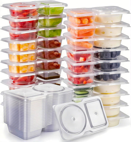 DWTS Snackle Box con doble compartimento para separar meriendas y frutas.