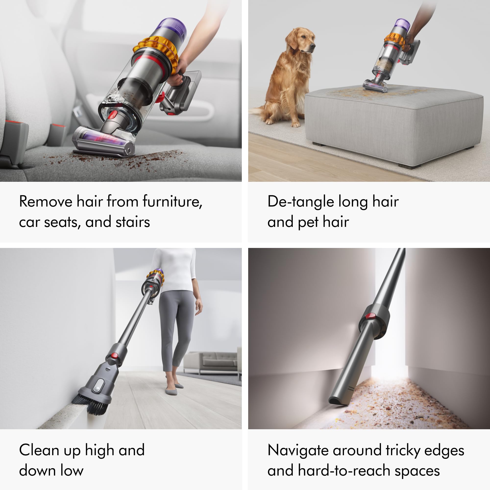 Dyson V15 Detect cepillo cónico anti-nudos para pelos.