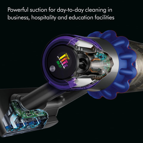 Dyson V15 Detect Pro, filtración multicapa que atrapa partículas pequeñas.