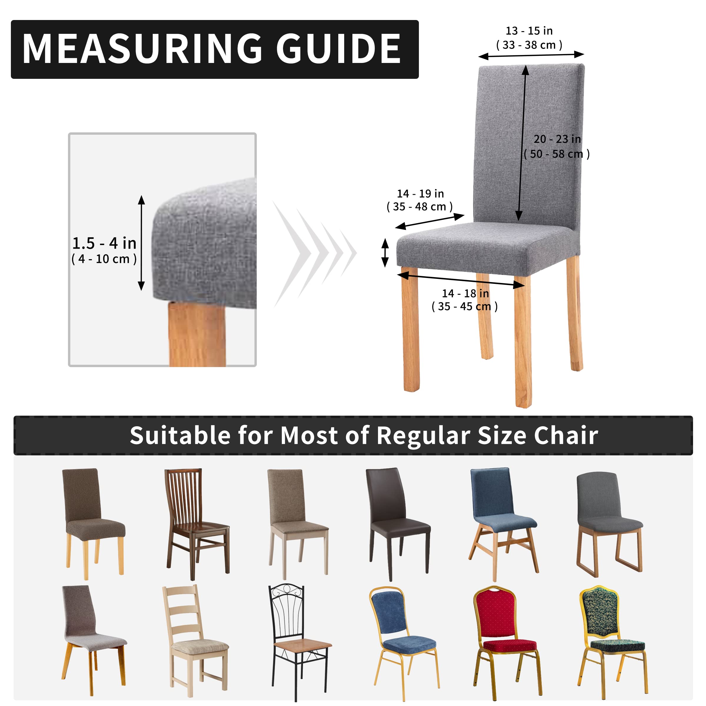 Dimensiones de respaldo 20-23 pulgadas, ajuste seguro Easy-Going.