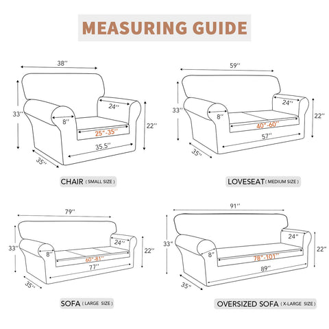 Easy-Going ajuste universal para sofás de 60 a 81 pulgadas