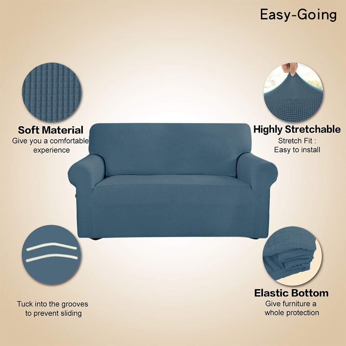 Protección de mueble Easy-Going evita manchas y desgaste en tu sofá