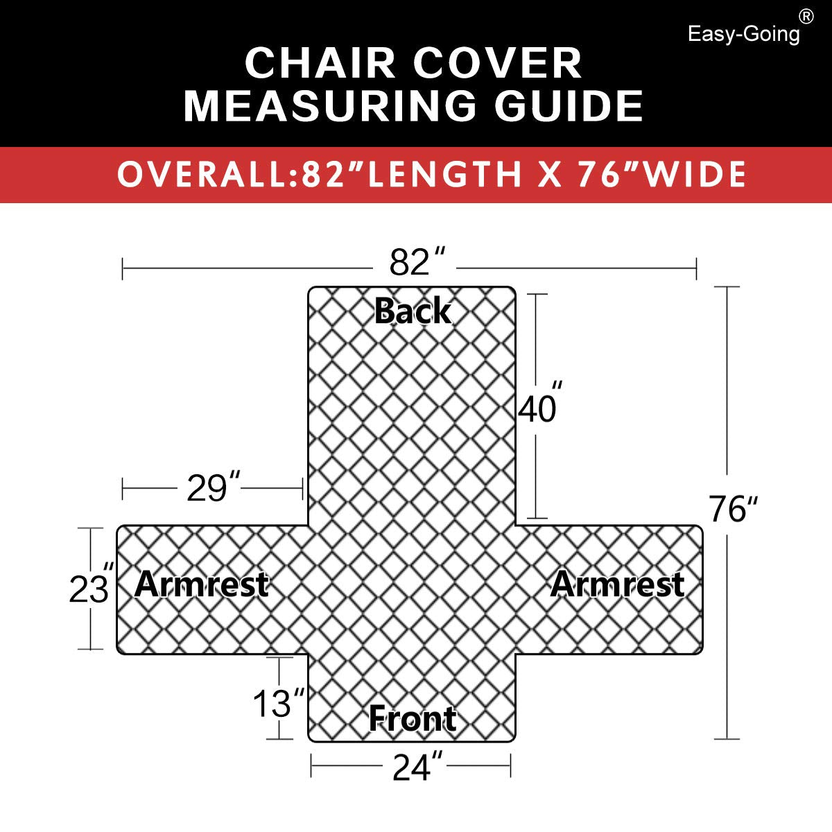 Funda Easy-Going para silla lavable a máquina para cuidado fácil