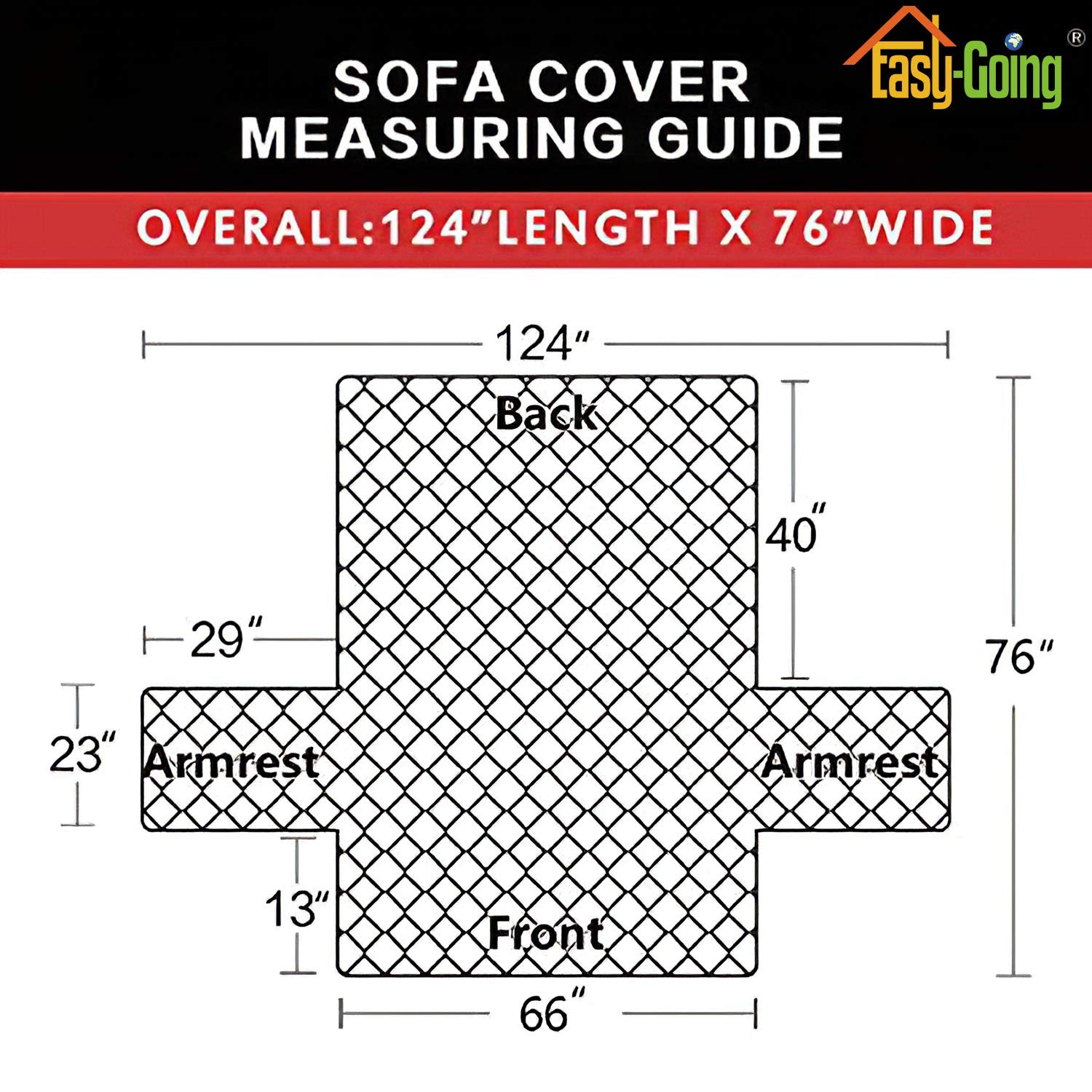 Funda Easy-Going de dos colores: gris verdoso y beige para combinar.