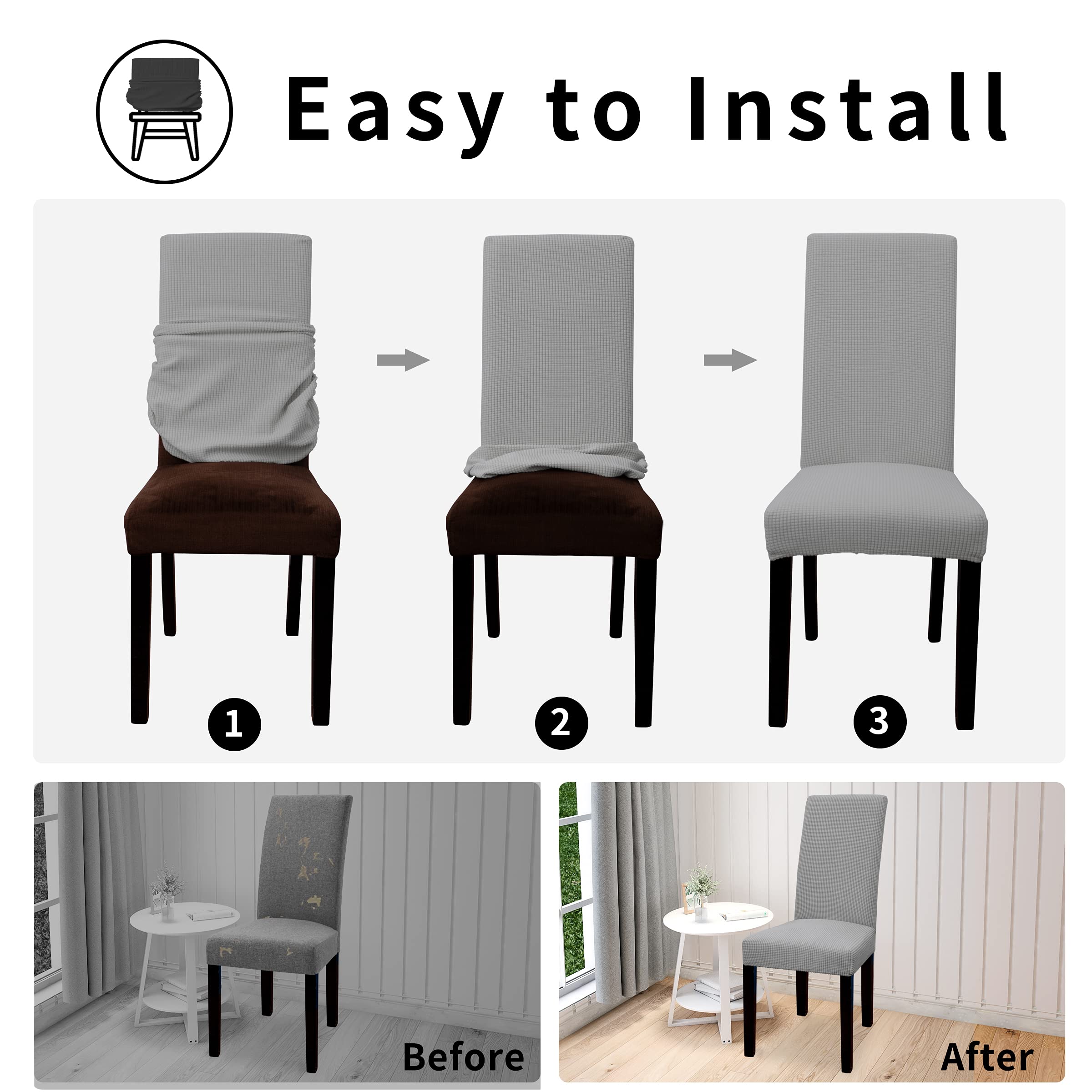 Protector de silla para comedor y eventos con Easy-Going.