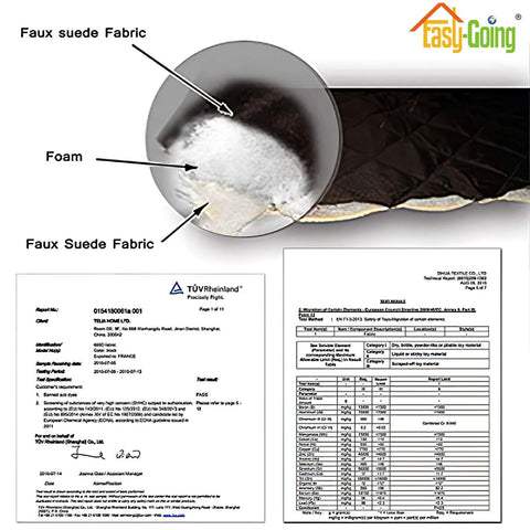 Respaldo elástico trasero mantiene la funda en su lugar.
