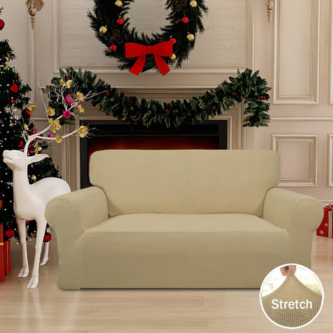 Easy-Going funda stretch loveseat, elasticidad base, ajuste cómodo al mueble.