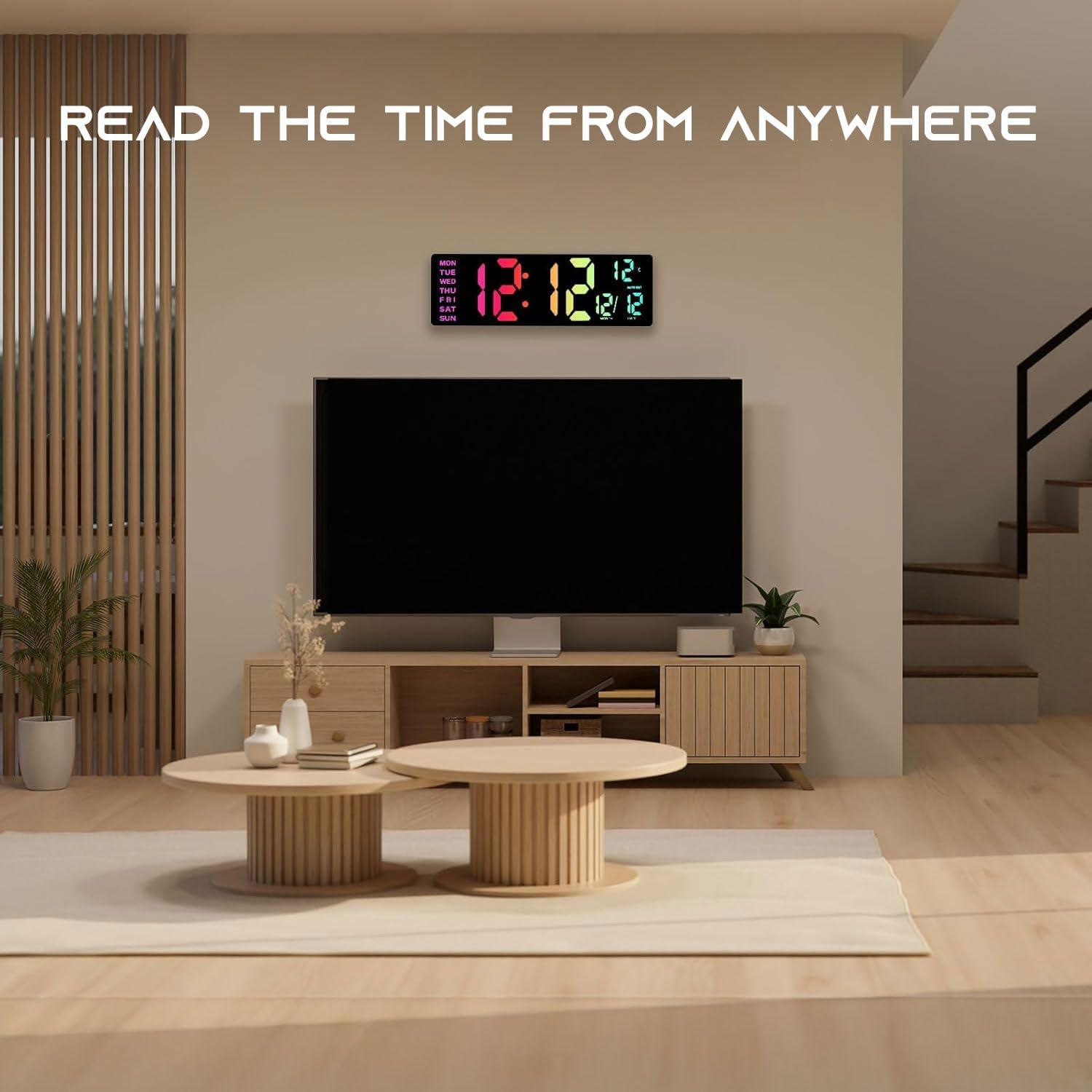 Iluminación RGB EASYERA con 11 escenas para adaptar el ambiente de la habitación.