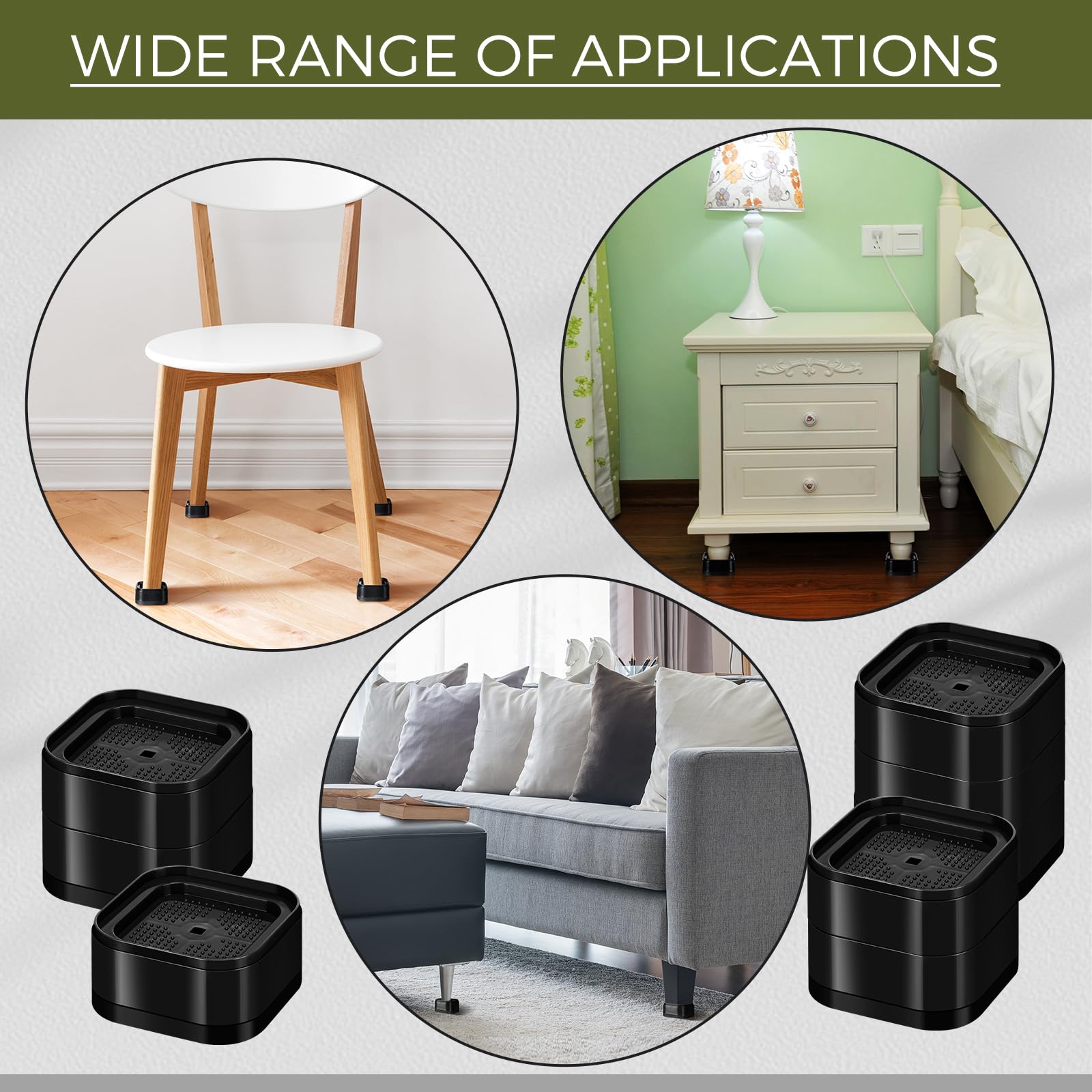 Ecally bloques apilables elevadores permiten ajustar alturas según necesidad.