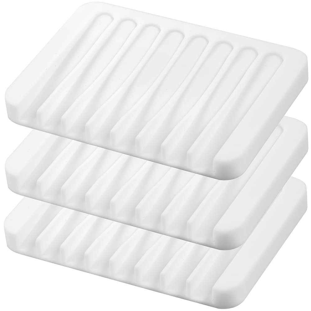 EOYCPM porta jabón silicona drenante para ducha, mantiene el jabón seco y limpio