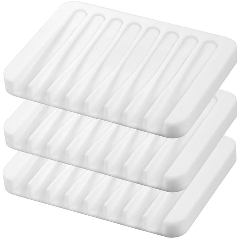 EOYCPM porta jabón silicona drenante para ducha, mantiene el jabón seco y limpio