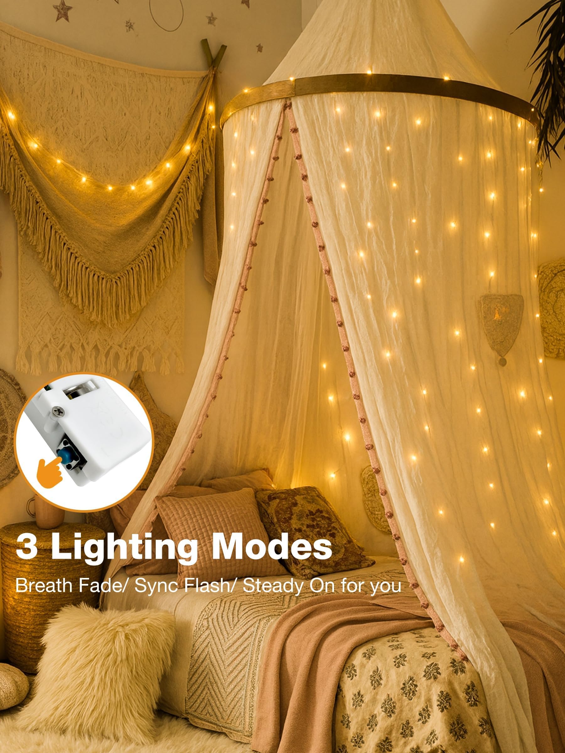 Fairdeer luces con temporizador y tres modos para fiestas.