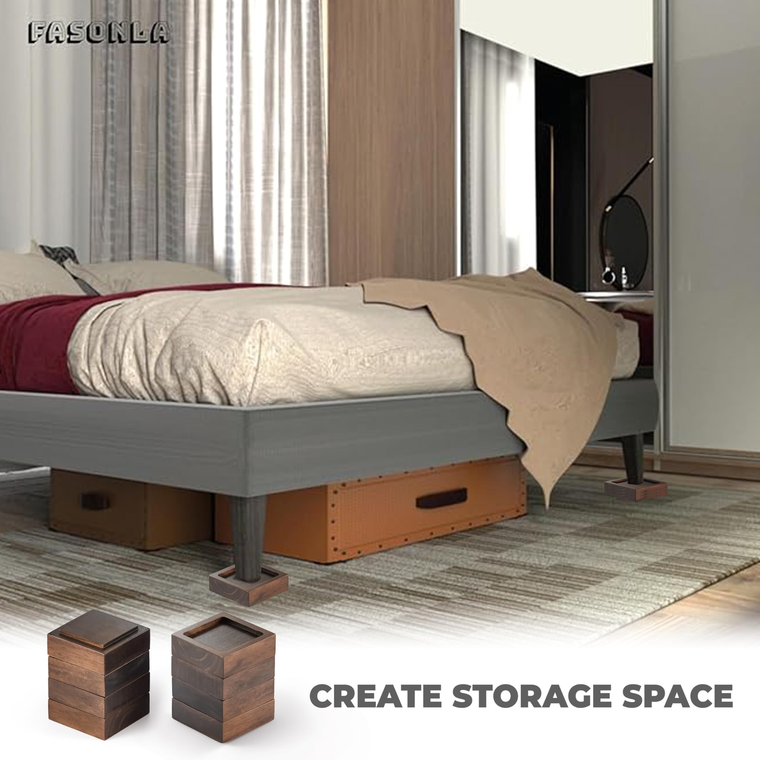 FASONLA superficie superior ranurada mantiene las patas en su lugar.