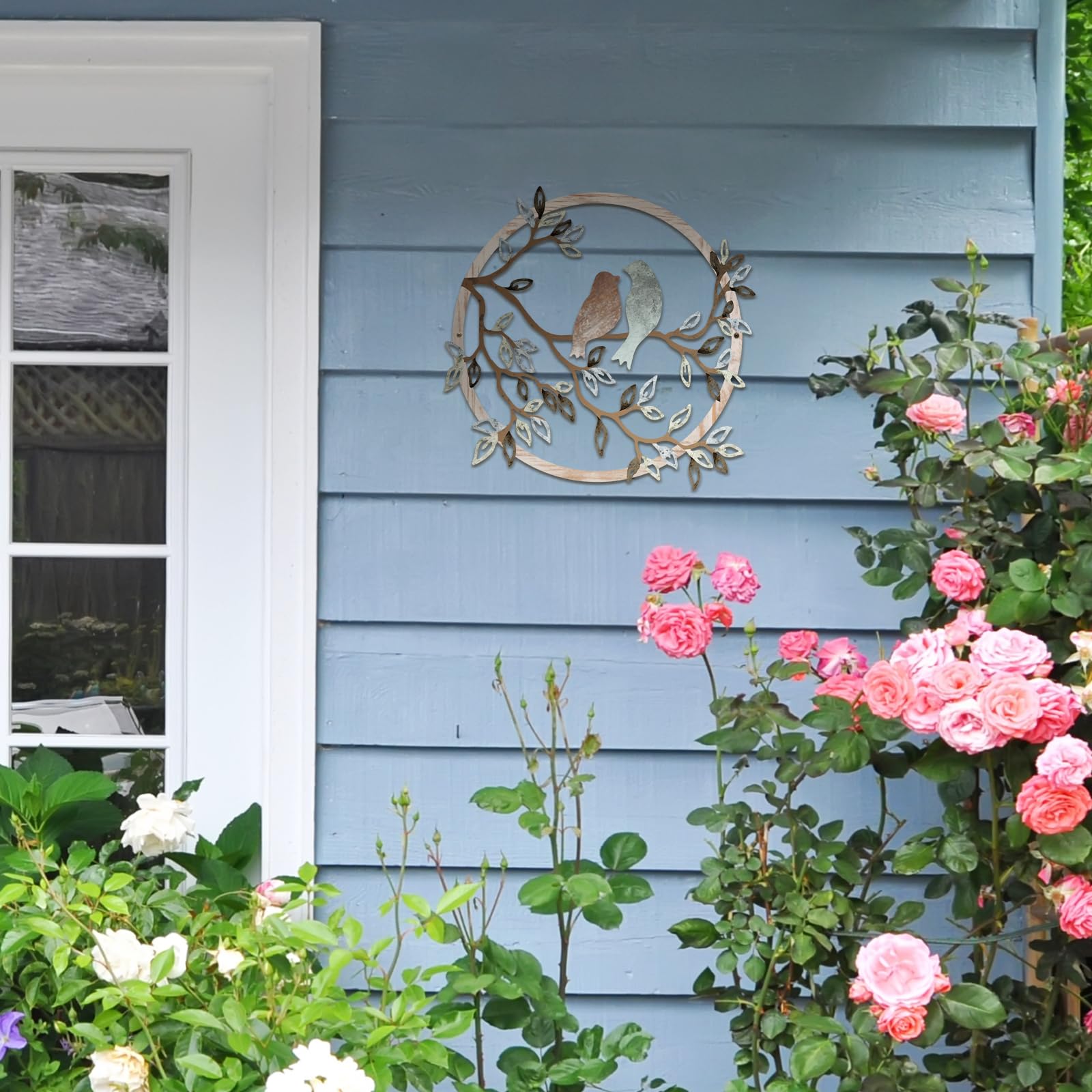 Ferraycle arte en metal suave, acento decorativo para sala.