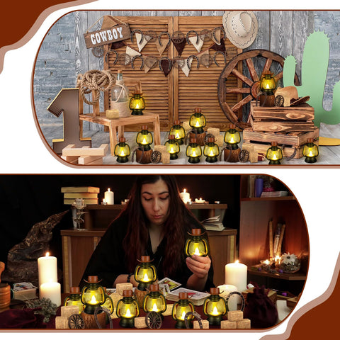 Ferraycle conjunto decorativo occidental ofrece versatilidad para rincones y mesas.