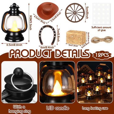 Ferraycle herradura mini de hierro añade detalle realista para ambientación occidental.