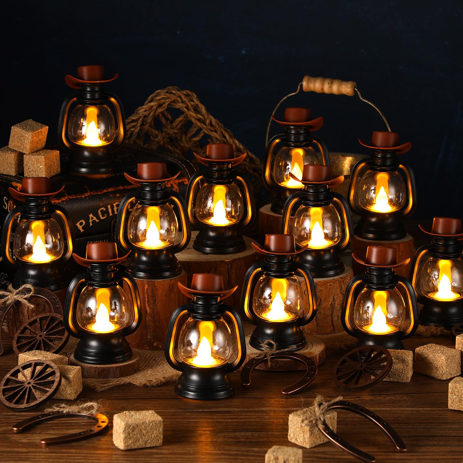 Ferraycle sombrero mini vaquero aporta toque auténtico para decoración de temática vaquera.