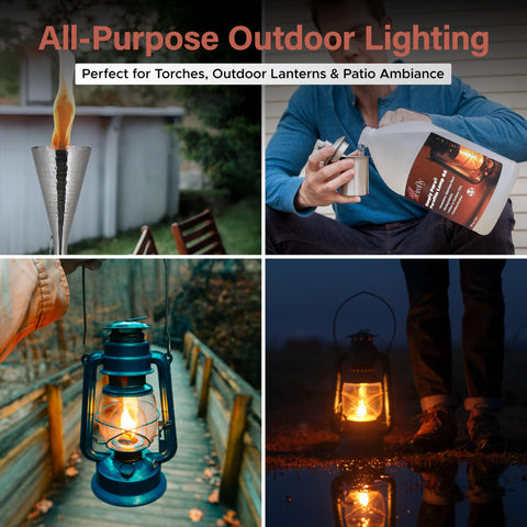 Firefly líquido para antorcha exterior, llama suave y constante