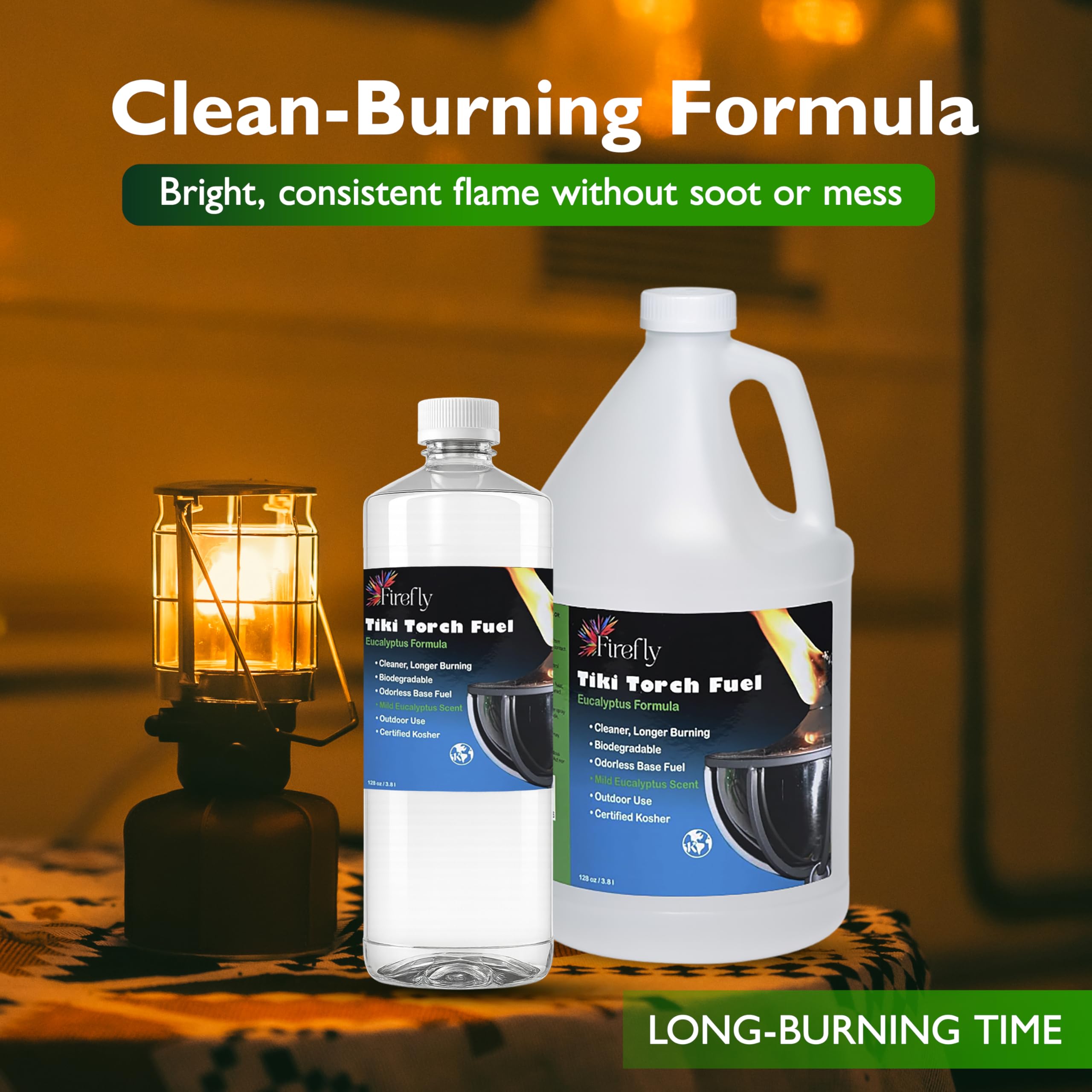 Firefly Tiki Torch Fuel, etiqueta-detalle: identifica formato y aroma para tu espacio