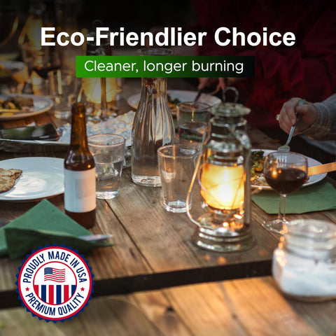 Firefly Tiki Torch Fuel, formula-bajo-humo: llama limpia para noches al aire libre