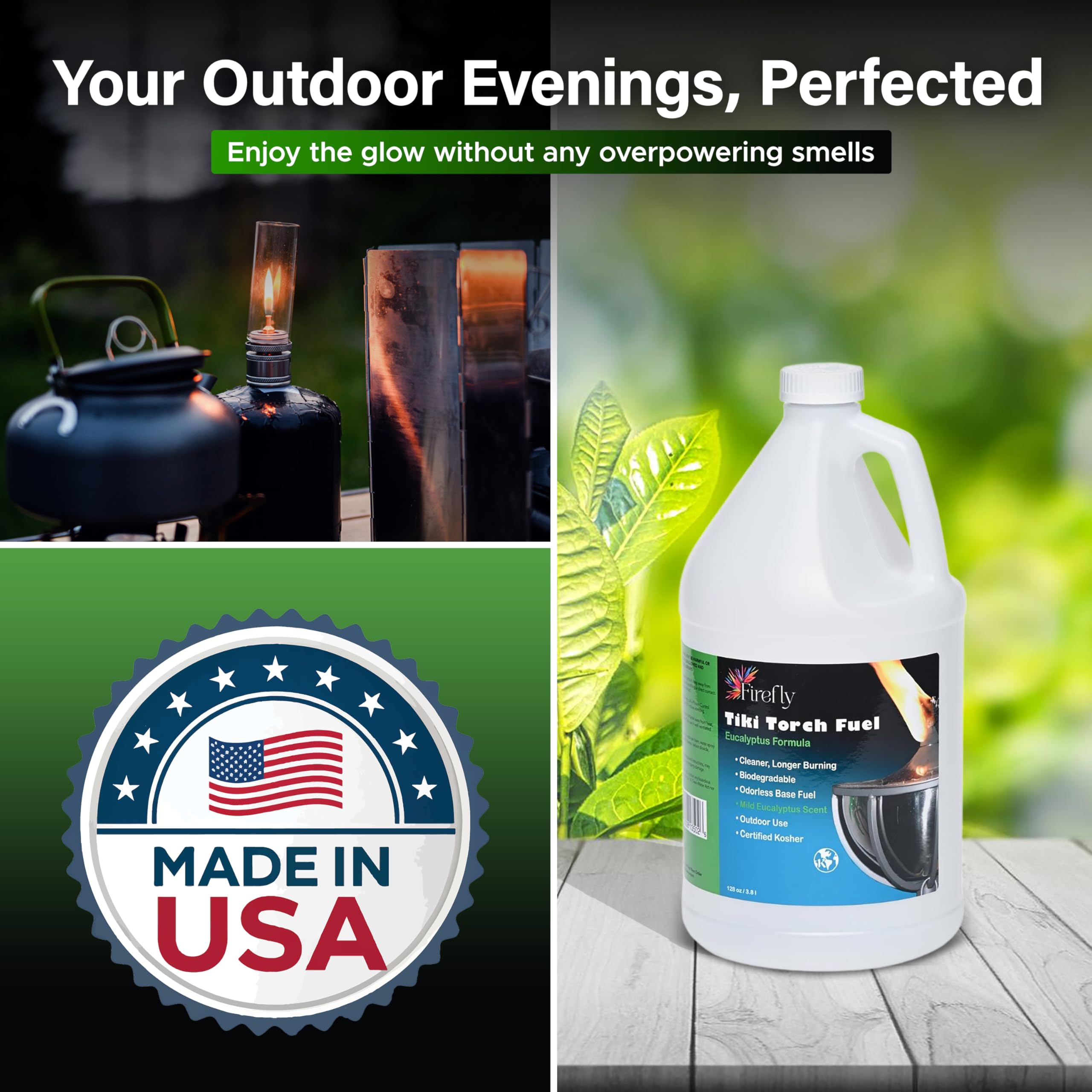 Firefly Tiki Torch Fuel, torches-luces: enciende antorchas con facilidad