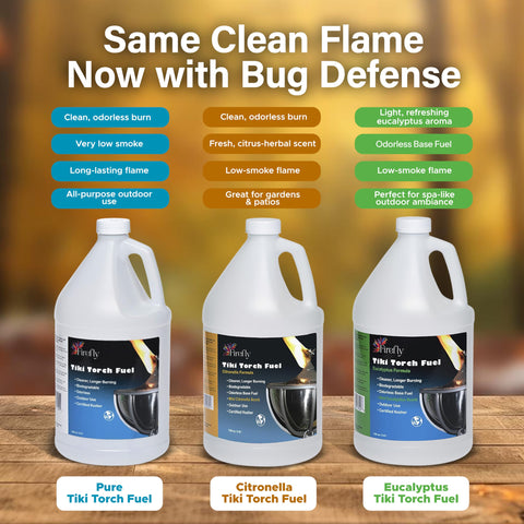 Firefly Tiki Torch Fuel, uso-exterior: ideal para patios, jardines y senderos