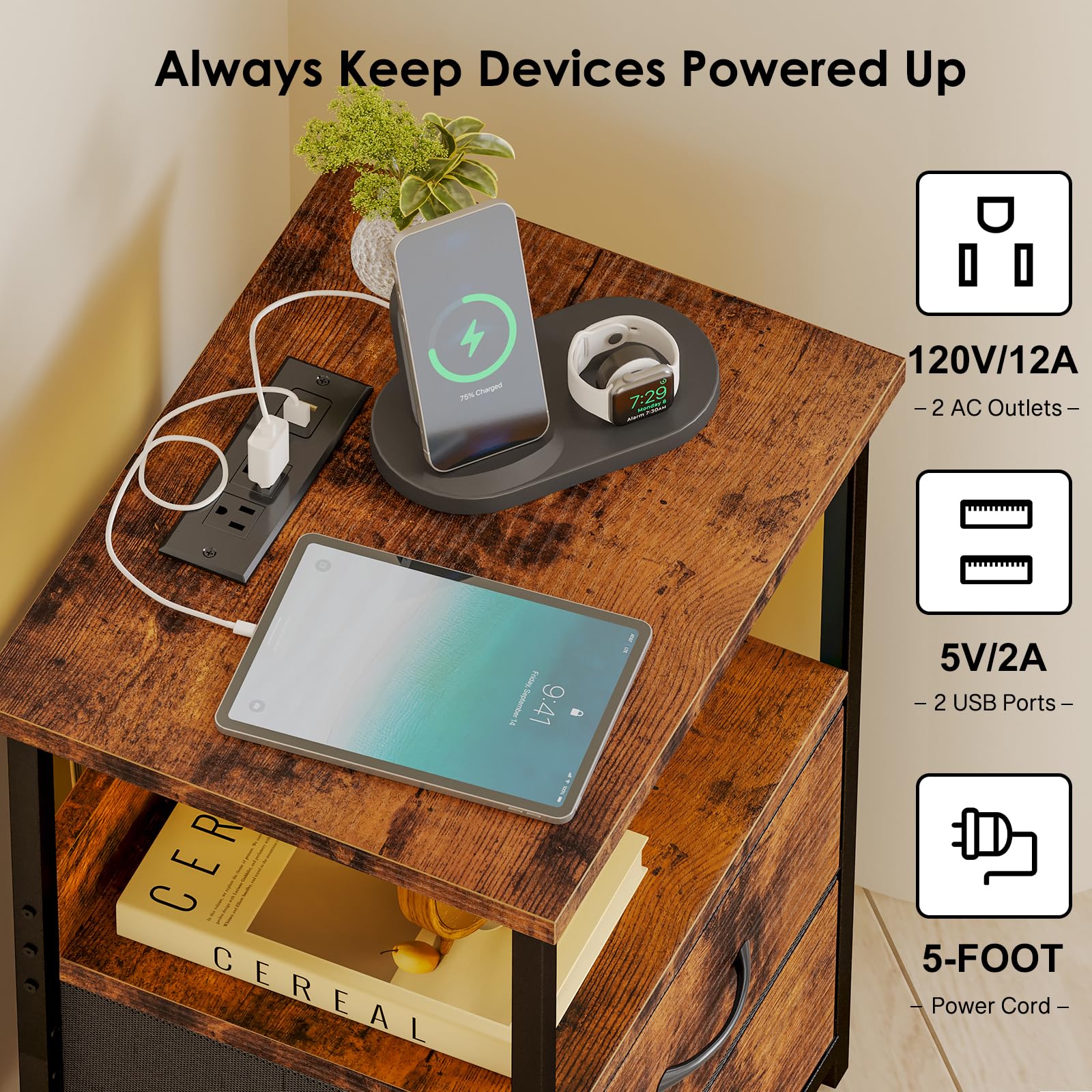 Fixwal diseño rústico marrón aporta calidez y estilo al dormitorio