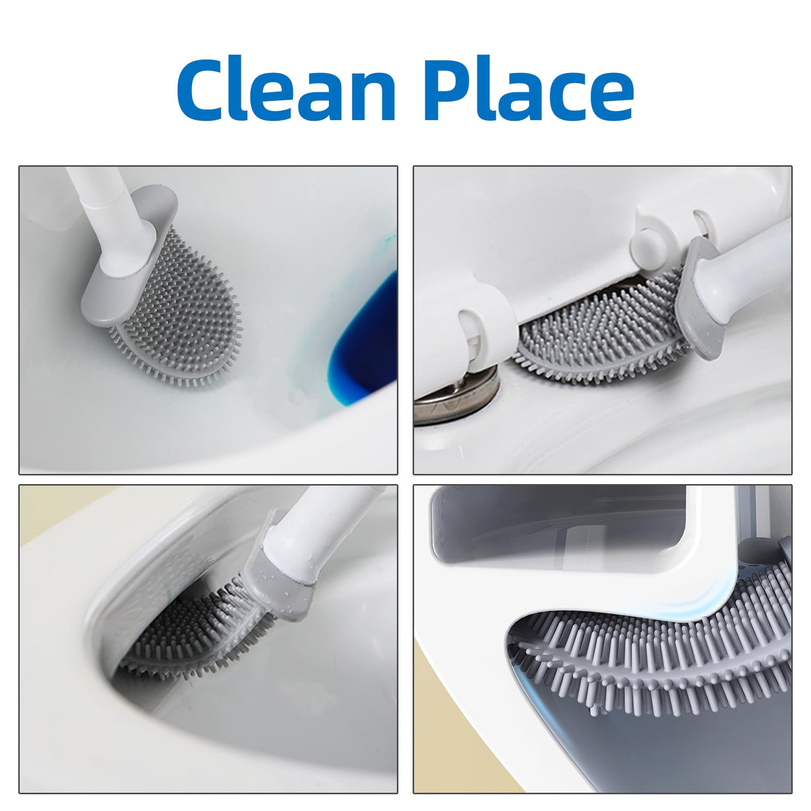 FLDAM portacepillo pared para instalación rápida y orden en baño