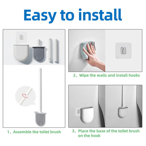 FLDAM cepillo inodoro para RV uso práctico e higiénico en viajes