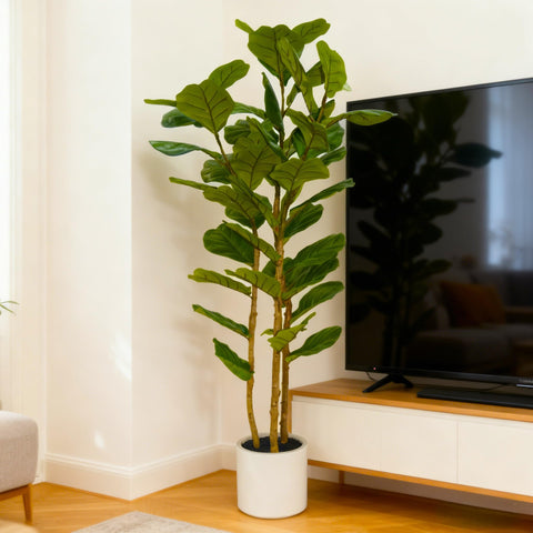 FLRLIVING diseño minimalista con árbol artificial para espacios modernos.